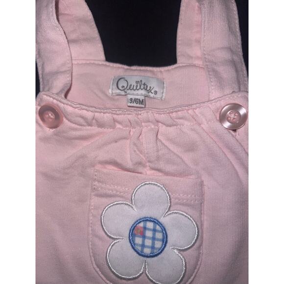 Baby Girl Overall Short Set by Quiltex 3-6M - Picture 8 of 8